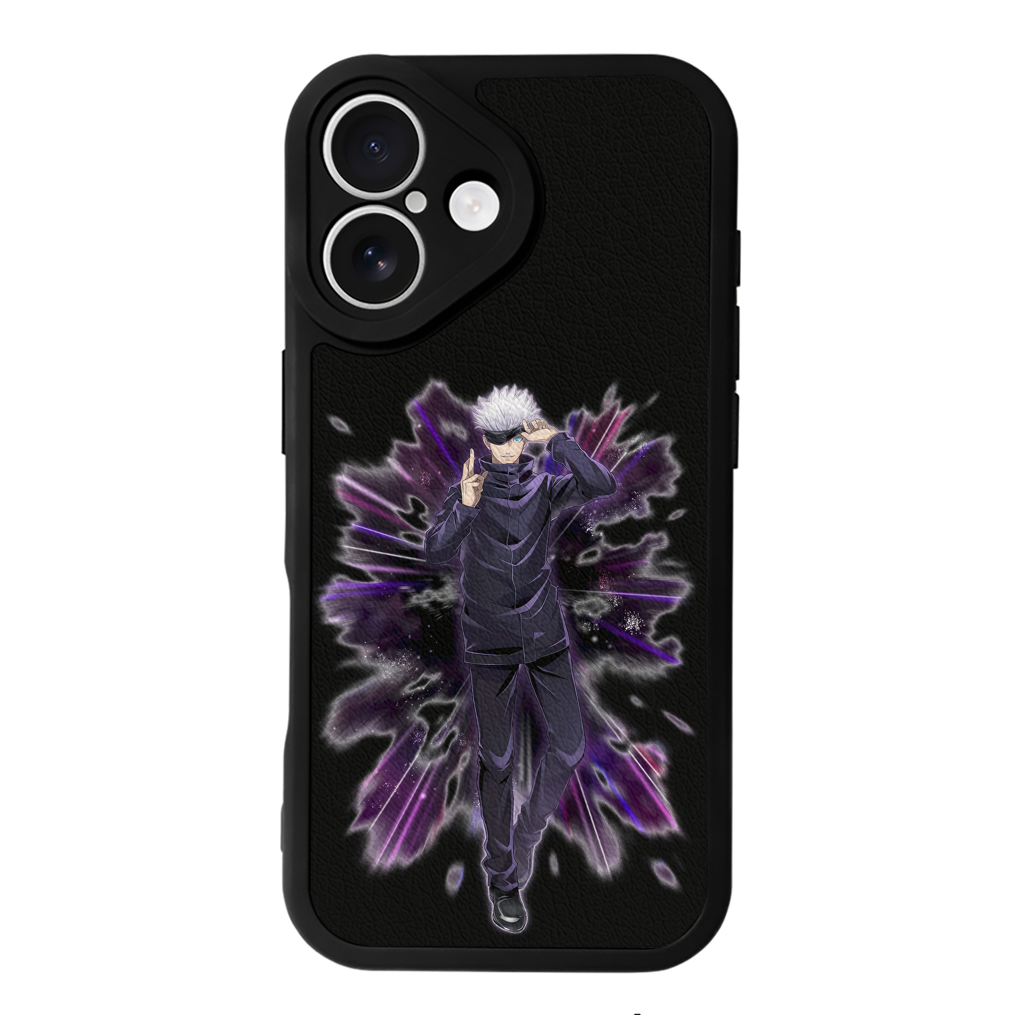 （画像用） 呪術廻戦 Jujutsu Kaisen 【iPhone 16シリーズ対応】シリコンスマホケース（レザー調） 材質：シリコン